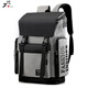 才俊機械革命電腦包雙肩包大容量防潑水商務(wù)旅行背包輕便書(shū)包男包 灰色 30*17*44cm