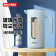 JEKO&JEKO涼水壺冷水壺高硼硅玻璃耐高溫大容量泡茶壺自動(dòng)開(kāi)合1.6L天空藍