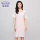 安莉芳商場(chǎng)同款薄荷曼波v領(lǐng)短袖短款睡裙女士可外穿家居裙 藕色LAV M 