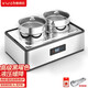 維納仕（vnash）自助餐保溫爐布菲電加熱豪華液壓304不銹鋼早餐保溫爐酒店保溫鍋 8L雙頭雙層蒸爐【智能觸控】