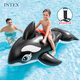 INTEX 58561大黑鯨坐騎 兒童成人水上游泳圈充氣浮排床板戲水沖浪
