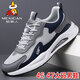 稻草人男鞋2025新款休閑網(wǎng)面加絨運動(dòng)鞋好穿休閑鞋軟底透氣特大碼跑步鞋 灰色網(wǎng)面 45