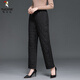 啄木鳥(niǎo)棉褲女冬季加厚中老年寬松外穿顯瘦高腰百搭直筒媽媽褲棉褲女 黑色 3XL 140-160斤