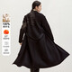 尚都比拉長(cháng)款100%羊毛大衣女冬季高級感女裝收腰顯瘦雙面呢通勤毛呢外套