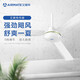 艾美特（AIRMATE） 吊扇家用電風扇工業(yè)56吋大吊扇客廳鐵葉吸頂扇1.4米FZ5615 白色