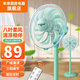 半球（PESKOE） 八葉柔和大風量電風扇家用節(jié)能機械風扇落地扇高顏值電扇臺扇風大大風風扇大風落地扇大風電風扇 八葉柔風抹茶綠（遙控款）