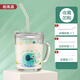 btif牛奶杯兒童水杯家用吸管玻璃杯帶刻度沖奶粉杯子喝奶杯專(zhuān)用帶手柄 小象-帶吸管