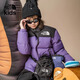 THE NORTH FACE北面ICON兒童96 Nuptse防潑水鵝絨羽絨服保暖紫色|8A4C 6KO/極巔紫 160 XL（160/76）充絨量約212g