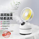 科沃 小風(fēng)扇迷你加濕器噴霧小型空調冷風(fēng)機制冷usb充電便攜式送女友補水降溫地攤神器戶(hù)外露營(yíng)風(fēng)扇 【風(fēng)扇+加濕二合一】白色 2000mAh
