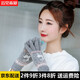 云見森知 毛線手套女冬季韓版加厚保暖圣誕女士手套五指觸屏手套 灰色