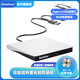 SMALLCAR外置光驅DVD播放器只讀USB3.0+Type-c電腦MAC通用拉絲紋CD紋菱形紋移動(dòng)光驅 拉絲紋白色（DVD讀寫(xiě)+CD讀寫(xiě)） smallcar