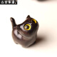 綠檀木雕擺件好奇小貓動物創(chuàng)意木質(zhì)可愛貓咪文玩手把生日禮物禮品 好奇貓【木】金眼睛-抬頭款3cm