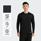 迪卡儂（DECATHLON）長袖t恤男春夏季跑步服男士打底衫速干衣運(yùn)動(dòng)跑步健身速干長袖 經(jīng)典黑 L