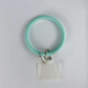 勁步軟液態(tài)硅膠手環(huán)扣防摔手腕帶通用手機所有殼大圓環(huán)手提手拎防摔圈掛環(huán)掛繩卡片墊片配件掛飾防丟繩 【淡青色】圓形手環(huán)+卡片