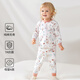 歐孕寶寶秋衣秋褲兒童秋衣套裝純棉男童女童保暖內衣全棉A類(lèi)睡衣 蝶與萌兔【7A新疆棉】 100 cm【建議身高95-105cm】