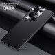 利際 oppoReno9Pro+手機(jī)殼新款高端素皮reno9金屬鏡頭全包防摔保護(hù)套超薄商務(wù)時(shí)尚外殼 OPPOReno9Pro+【典雅黑】