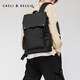 CAELI&KELEIE男士雙肩包男商務(wù)休閑背包大容量多功能韓版潮流書(shū)包旅行男包K679 黑色