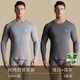 恒源祥男士?jì)纫?00%純棉秋衣秋褲打底抗菌棉毛衫全棉薄保暖內衣套裝冬季 【圓領(lǐng)2套】淺灰+深灰 XL (175)【建議130-150斤】