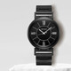 ISSEY MIYAKE三宅一生手表男38mm黑表盤(pán)不銹鋼帶情侶款時(shí)尚石英手表 NYAL004Y