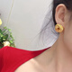 映珊珠寶黃金圓形耳釘女2025新款洋氣耳環(huán)年輕款999足金耳飾時(shí)尚簡(jiǎn)約百搭 黃金幾何圓形耳釘一對(duì)5.55克