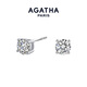 AGATHA 人魚之淚銀耳釘女【七夕情人節(jié)禮物】生日送女友閨蜜高級感耳飾 大號（5mm)