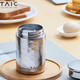 TAIC  純鈦保溫杯湯優(yōu)杯雙層真空純鈦杯大容量保溫杯超輕便攜純鈦水杯 皓月銀 260ml