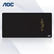 AOC電競游戲長款鼠標墊超大號800*400*4mm加厚鎖邊辦公鍵盤電腦書桌墊M172星月黑色