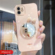 卓昇新款蘋(píng)果12手機(jī)殼女款日韓iPhone12promax軟硅膠防摔鏡頭全包邊12mini網(wǎng)紅ins 【落櫻粉】 蝴蝶結(jié)鏡子 蘋(píng)果12