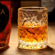 阿德利亞（ADERIA）日本進口手工威士忌玻璃杯日式錘紋茶水杯啤酒杯輕奢茶壺水杯套裝 【初雪】威士忌杯 230ml 1個