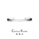 century kindle小ck系列情侶手鐲一對 玫瑰金經(jīng)典素圈男女手鐲 開口可調(diào)節(jié)情侶款 【白金色】經(jīng)典手鐲 大號手圍【15.5-20cm】
