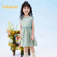 巴拉巴拉童裝女童裙子2024夏裝兒童連衣裙無(wú)袖格紋法式田園風(fēng)208224111014