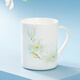 華光國瓷 直身馬克杯骨瓷水杯家用咖啡杯茶杯情侶杯子 白玉蘭 白玉蘭1個(gè)260ml