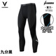 維動(dòng)（VEIDOORN）籃球緊身五分褲運動(dòng)訓練健身透氣高彈力打底褲壓縮跑步美式七分褲 V7331-九分黑【升級腿部透氣孔】 XL