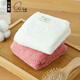 淺野（air kaol）日本進(jìn)口小毛巾洗臉成人吸水純棉兒童方巾嬰兒手帕敏感肌可用禮盒 雪花白+珊瑚粉 裝 2條