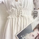 PEARL DIARY蕾絲腰帶女寬綁帶腰封外搭裝飾配連衣裙子毛衣復古百搭氣質(zhì)潮腰繩 白色
