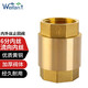 薇凡（weifan） 全銅加厚內(nèi)外絲止回閥 水管水表止逆閥彈簧單向閥立式 6分內(nèi)絲流向內(nèi)絲立式止回閥