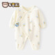 新生兒連體衣嬰兒無(wú)骨哈衣春秋純棉初生和尚服爬服男女寶寶內衣服 四季款-（小奶瓶連體衣） 52cm(0-1個(gè)月)