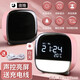 得力（deli）【王源同款】LCD電子鬧鐘學(xué)生多功能聲控亮屏感應夜燈宿舍床頭鐘 【櫻桃粉】多功能萌寵電子鐘