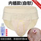 久愛（jiuai）男性用自我安慰自衛(wèi)可插內(nèi)假陰偽娘內(nèi)褲硅膠插入倒模炮架玩具用品 單獨通道加熱潤滑禮包 L