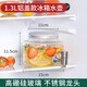 山德堂冰箱密封保鮮果汁罐家用冷水壺帶龍頭玻璃瓶耐熱飲料桶可樂(lè )桶容器 1.3L+不銹鋼龍頭（鋁蓋） 可放入冰箱 耐冷耐熱