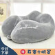 翟易得U型枕護頸枕午睡枕脖枕汽車(chē)靠枕脖子u形枕辦公午休枕車(chē)用旅行神器 四駝峰-星空灰+耳塞+眼罩