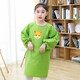 暢印 兒童畫(huà)畫(huà)罩衣防潑水長(cháng)袖中大童時(shí)尚洋氣可愛(ài)反穿罩衣幼兒園繪畫(huà)小孩圍裙定制logo 果綠小鹿 XL大碼適合身高1.2-1.5 米