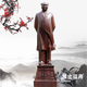 偉人雕像越南沉香木雕刻黑檀木質(zhì)偉人毛主席商務(wù)家居擺件工藝品 約40公分