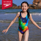 速比濤（Speedo）兒童泳衣經(jīng)典競速訓練抗氯柔軟貼合時(shí)尚連體泳衣女童 海藍/藍 28