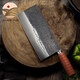 十八子作菜刀單刀家用切片刀手工鍛打廚師刀專(zhuān)用廚房不銹鋼廚刀鋒利刀具 鍛打切片桑刀