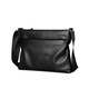 澳懿男士單肩包真皮橫款商務(wù)包時(shí)尚斜挎包休閑大容量背包潮流男包 黑色小號