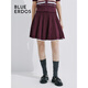 BLUE ERDOS半身裙短裙女裝春夏學(xué)院風(fēng)純棉百搭百褶半裙B245F0006 波爾多紅 170/72A/L
