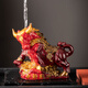 瓷牌茗 牛轉(zhuǎn)乾坤變色茶寵擺件生肖茶玩茶臺(tái)創(chuàng)意個(gè)性有趣可養(yǎng)茶桌配件 《戰(zhàn)斗牛》變色茶寵