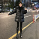 予瑾 胖妹妹羽絨服女加肥加大碼200斤穿大碼冬季顯瘦亮面免洗棉衣胖mm韓版寬松棉襖 黑色 3XL 172-200斤