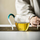 領(lǐng)藝優(yōu)選高端玻璃公道杯功夫茶具配件可電陶爐/蠟燭加熱茶海分茶器 流年玻璃公道杯